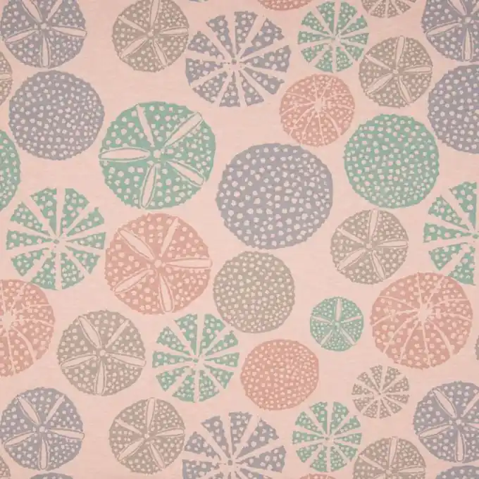 Kracherpreis Jersey Sweatshirtstoff buntes Korallenmotiv