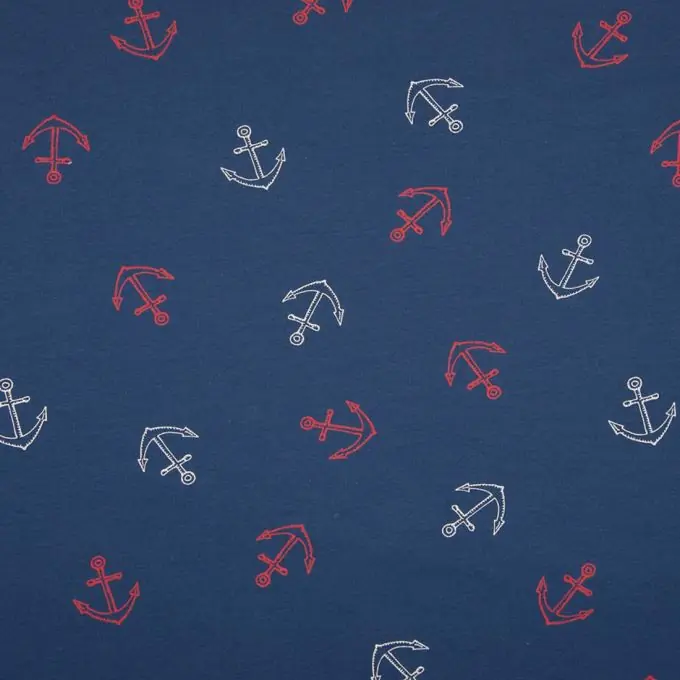 Ab Werk French Terry Jersey Anker Blau