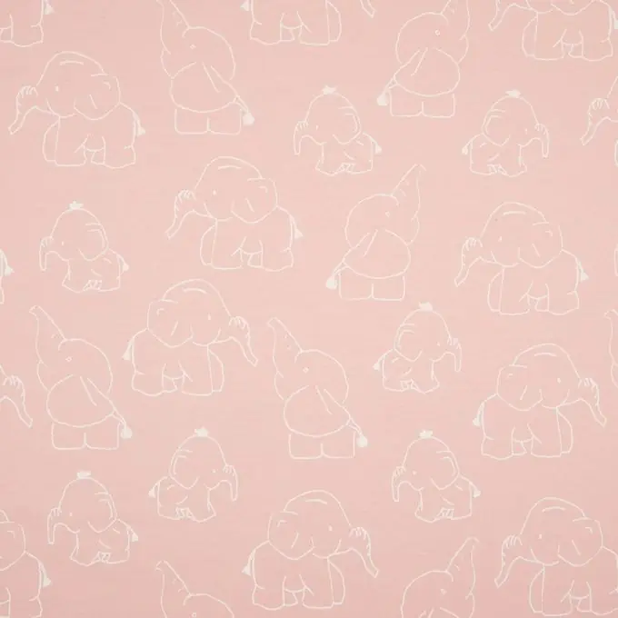 Baumwolljersey Elefant Hellrosa Aktuell