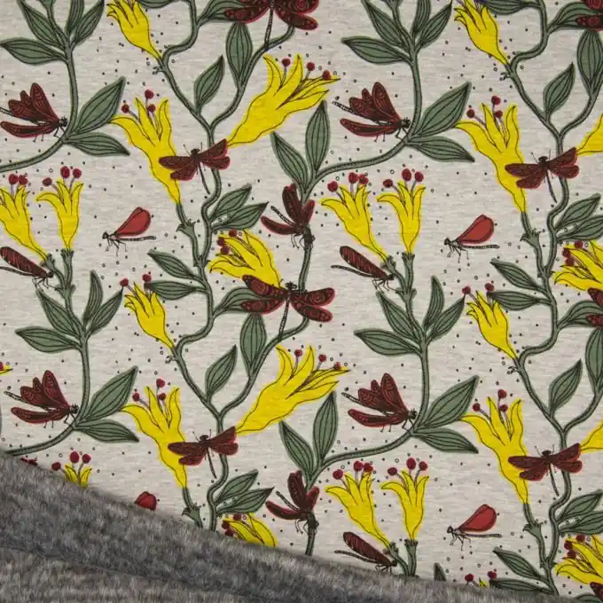 Sweatshirtstoff Blumen Heute Kaufen