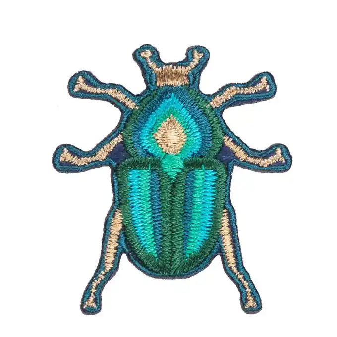 Kostenloser Rückversand Bügelbild Käfer