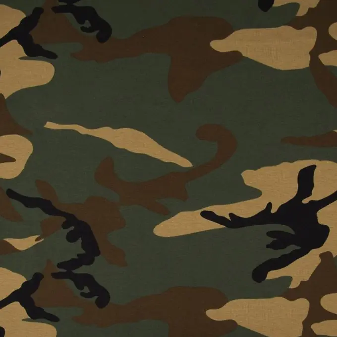 Preisreduziert Jerseystoff Tarnmuster Grün