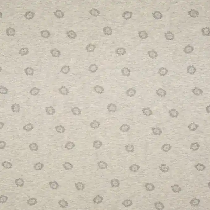 Geprüft Baumwolljersey Blumen Grau
