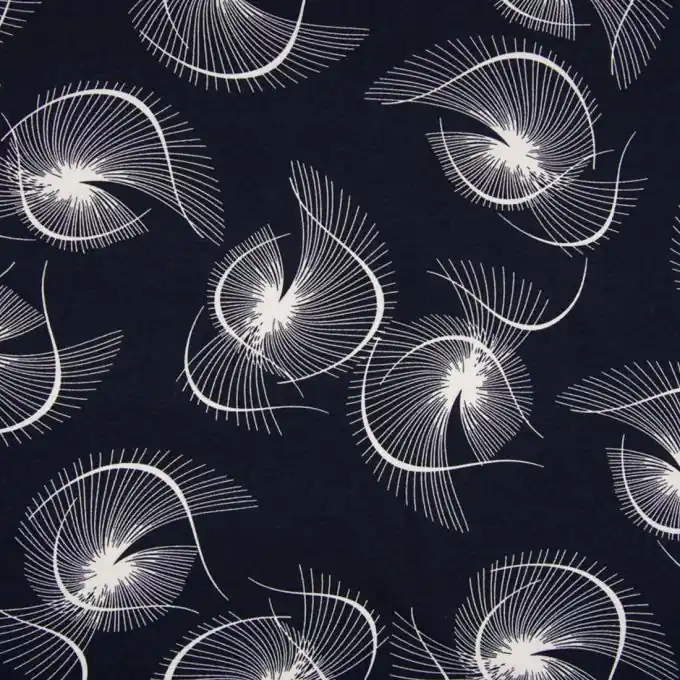 Marineblauer Viskosejersey Sale