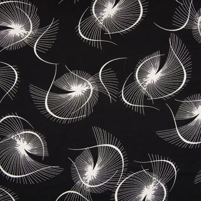 Geld-Zurück-Garantie Viskosejersey Schwarz