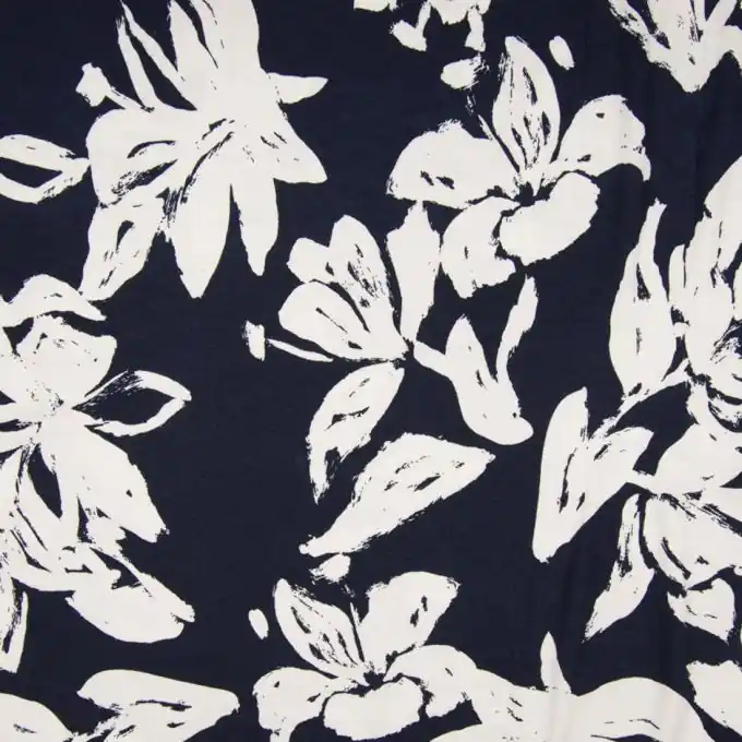 Schnäppchen Viskosejersey Marineblau