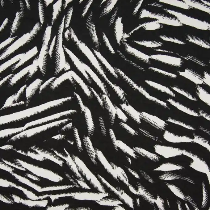 Viskosejersey Strichmotiv Hochwertig