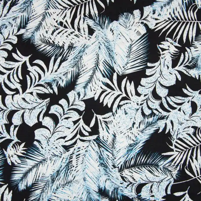 Sichere Zahlung Viskosejersey Blatt- & Federmotive