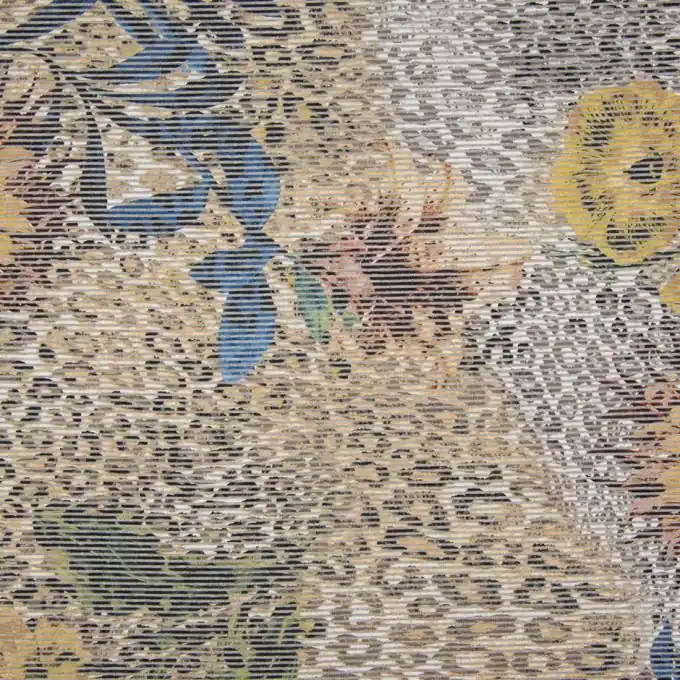 Weltweiter Versand Gestreifter Viskosejersey Leoparden- & Blumenmuster