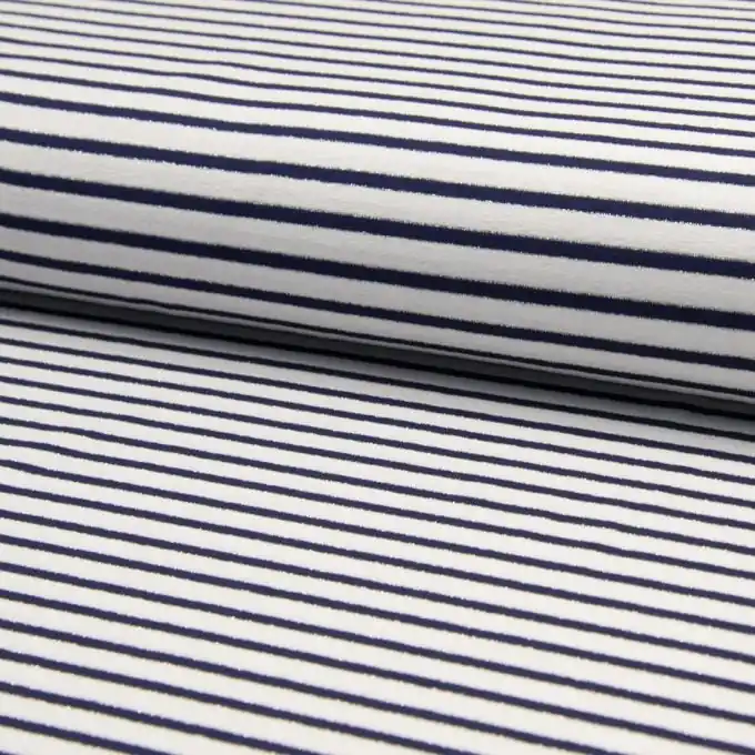 Ausverkauf Gestreifter Jersey Marineblau