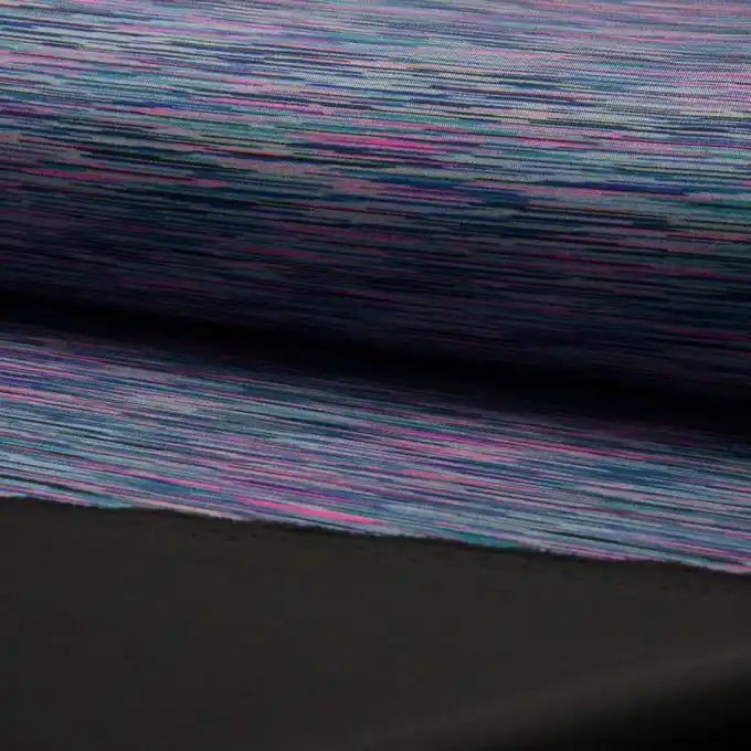 Online Kaufen Melierter Jerseystoff Blau/Violett