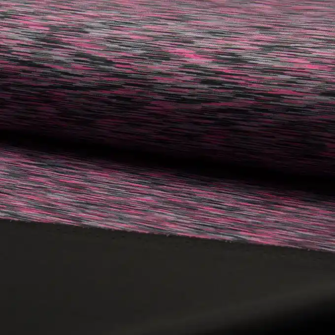 Neue Ware Viskosejersey meliert Rosa/Grau