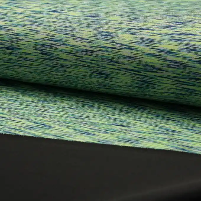 Viskosejersey meliert Grün/Blau Abverkauf