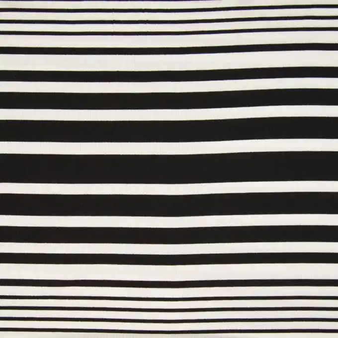 Sofort Bestellen Gestreifter Jersey Schwarz/Weiss