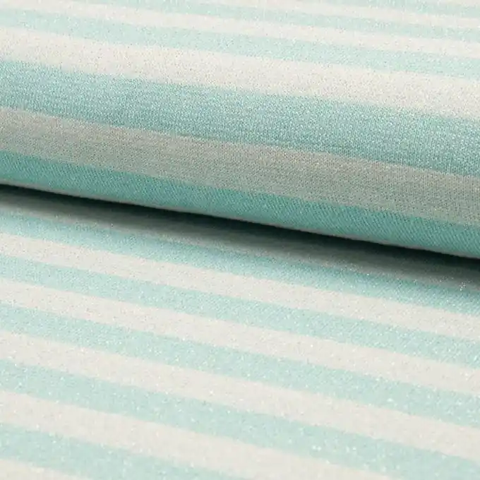 Gestreifter Jersey Grün/Ecru Ausverkauf