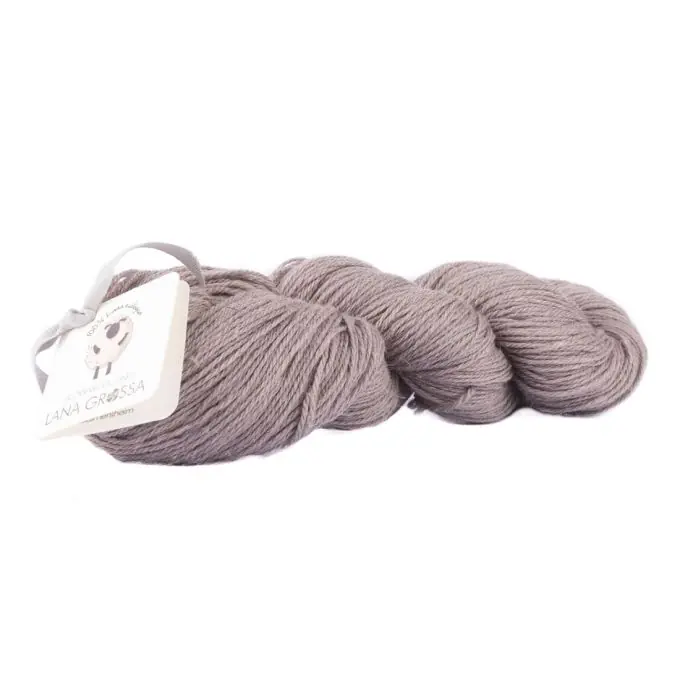 Markenware Schnurwolle/Leinen Cool Air Fine Grau