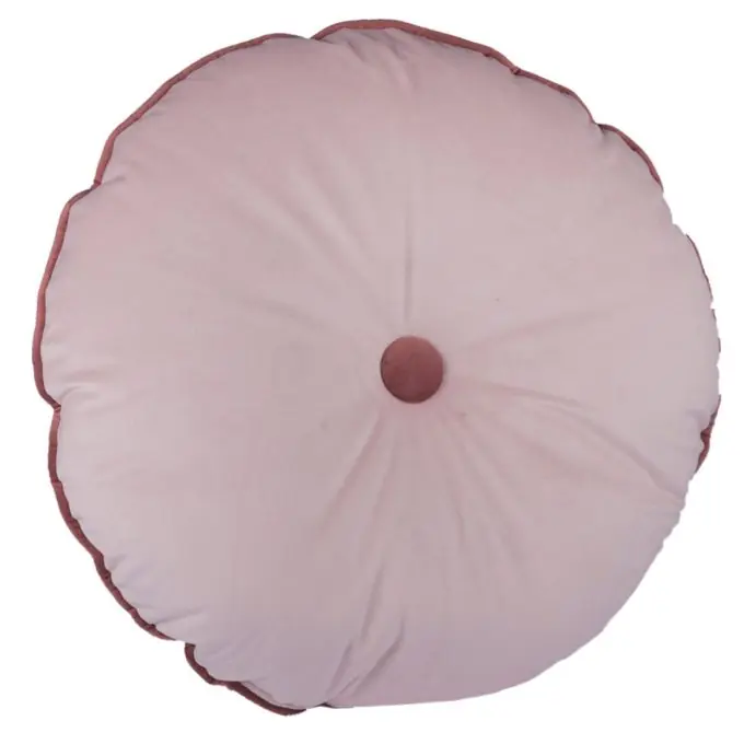 Gratis Versand Runder Samtkissen Rosa 40 cm