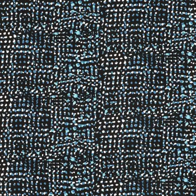 Popeline Viskose Schwarz/Blau Sofort Bestellen