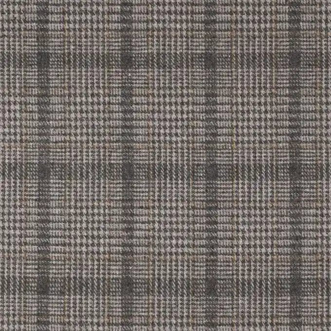 Preis Gesenkt Wollstoff Karomuster Grau