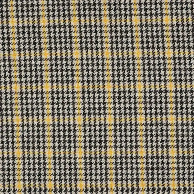 Wollstoff Tartanmuster Beige/Gelb Top-Seller