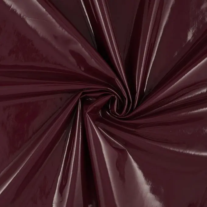 Ausverkauf Stoff einfarbiges Vinyl Bordeaux