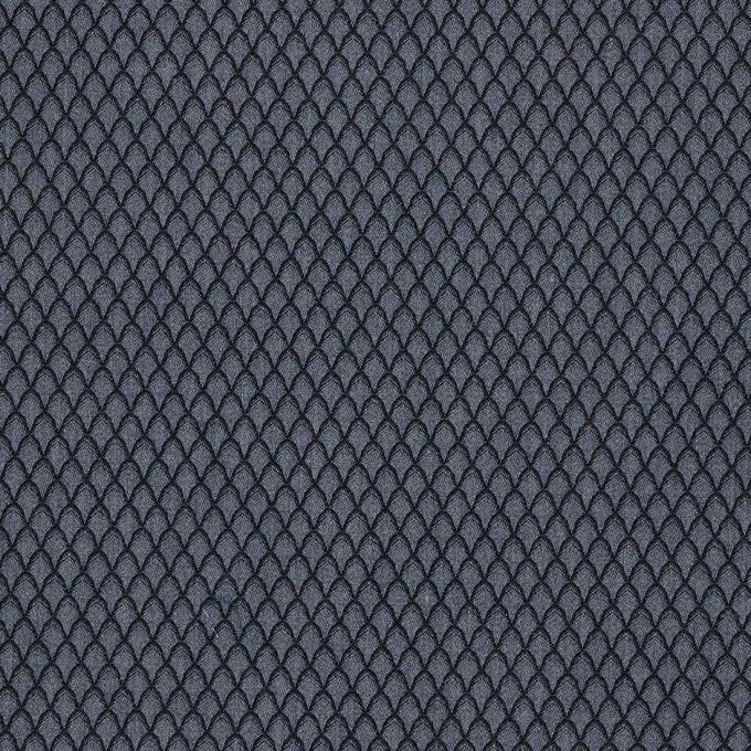 Jacquard Schuppenmuster Blau/Schwarz Garantierte Lieferung