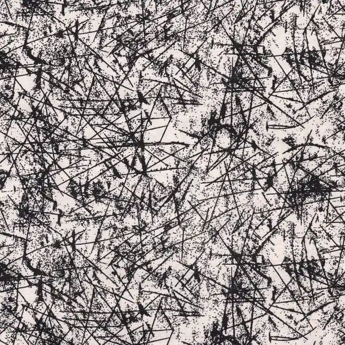 Crêpestoff Äste Ecru Beliebt