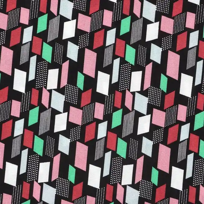 Crêpestoff Bunt Preisreduziert