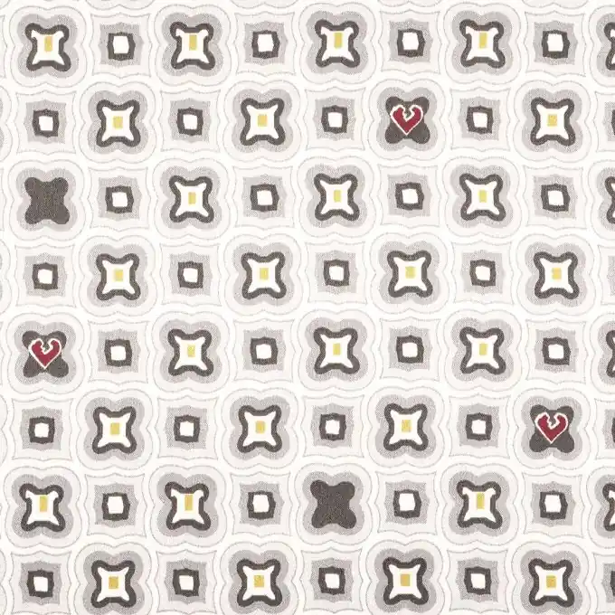 Satinstoff Beige Art Deco Abverkauf