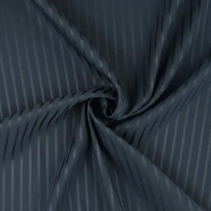 Versand Am Gleichen Tag Blau gestreifter Satin-Pyjama-Stoff