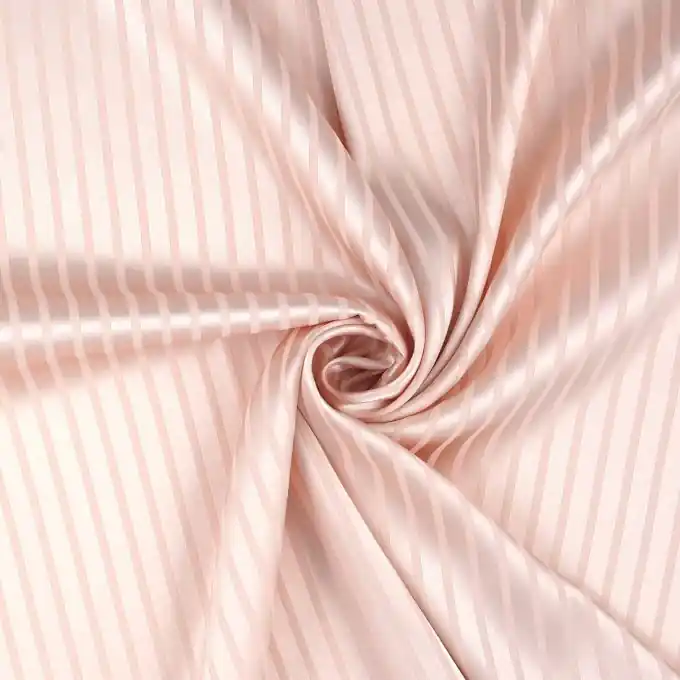 Hochwertig Satinstoff Pyjama Puderrosa