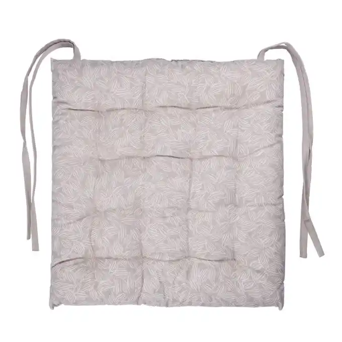 Ab Werk Stuhlkissen Grau Blattmotiv