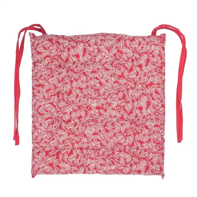Stuhlkissen Rot Blattmotiv Kostenloser Rückversand