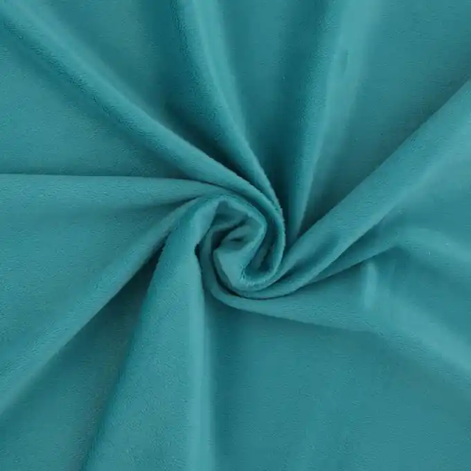 Exklusiv Polarflecce Minky glatt Entenblau