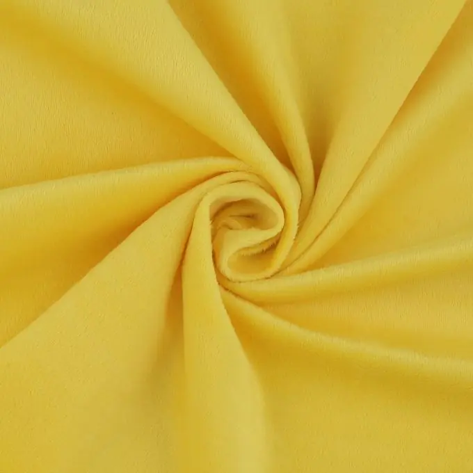 Abverkauf Polar-Fleece Minky glatt Gelb