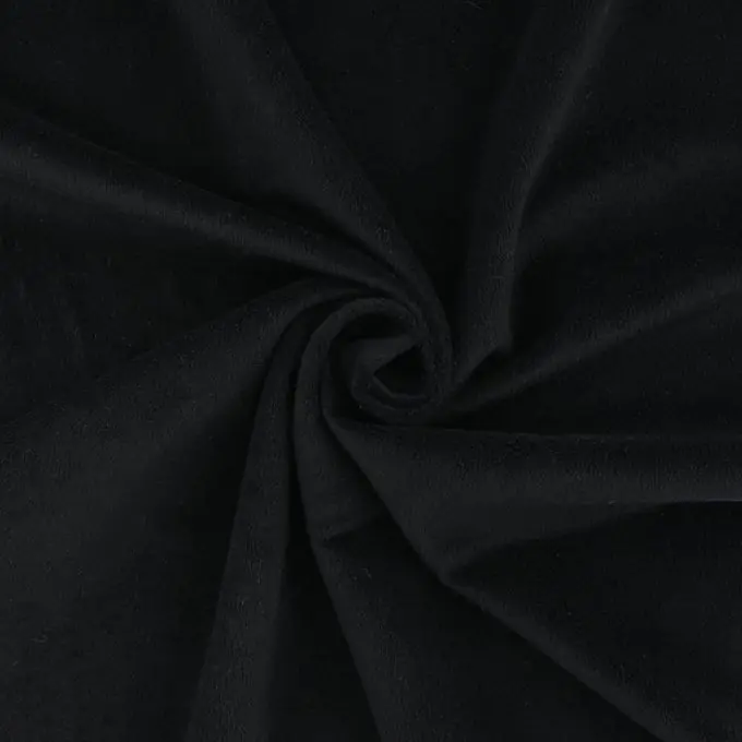 Polarflecce Minky glatt Schwarz Premium