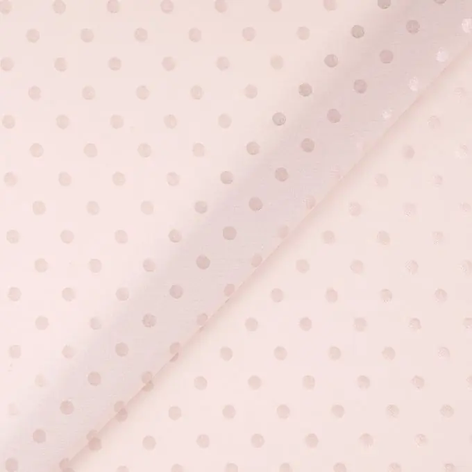 Kostenloser Rückversand Chiffon Punkte rosa beige