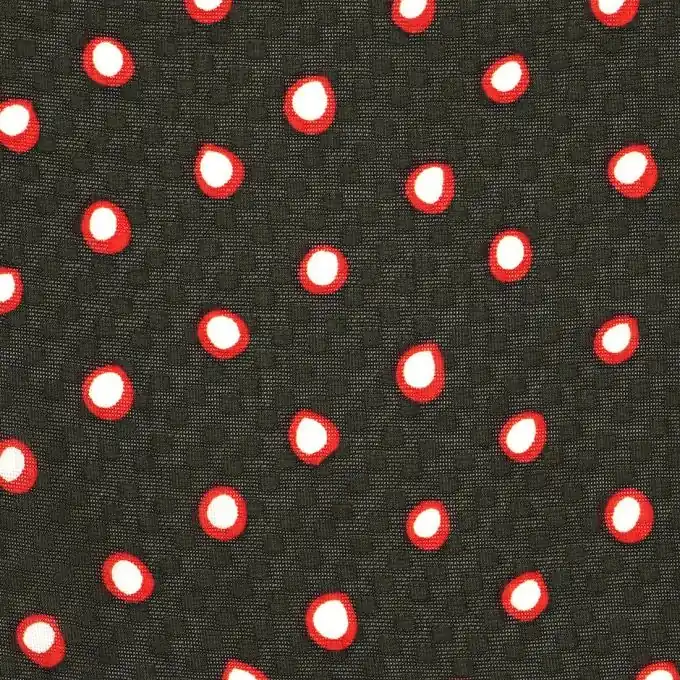 Stoff Crêpe Plumetis Khaki Top-Seller