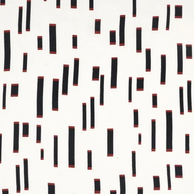 Ausverkauf Crêpsestoff Schwarz/Rot