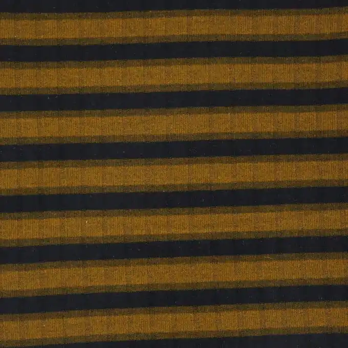 Bestseller Gestreifter Strickstoff in Gelb