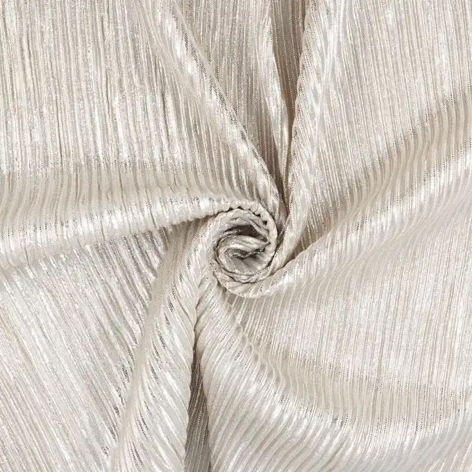 Goldener Plisseestoff 147 cm Breite Begrenztes Angebot