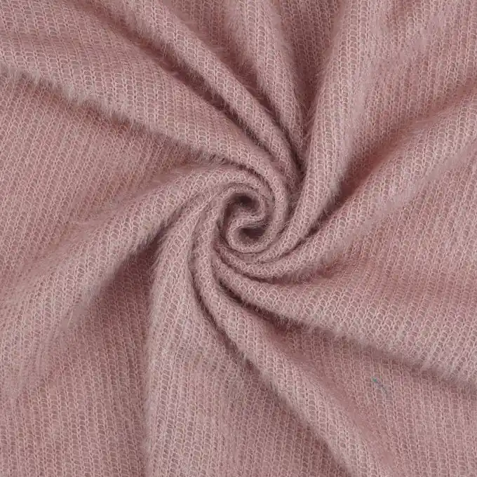 Strickstoff Polyester Rosa glänzend Abverkauf