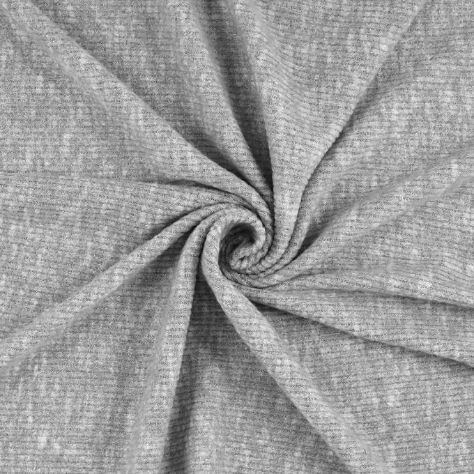 Gerippter Strickstoff Grau Neue Kollektion