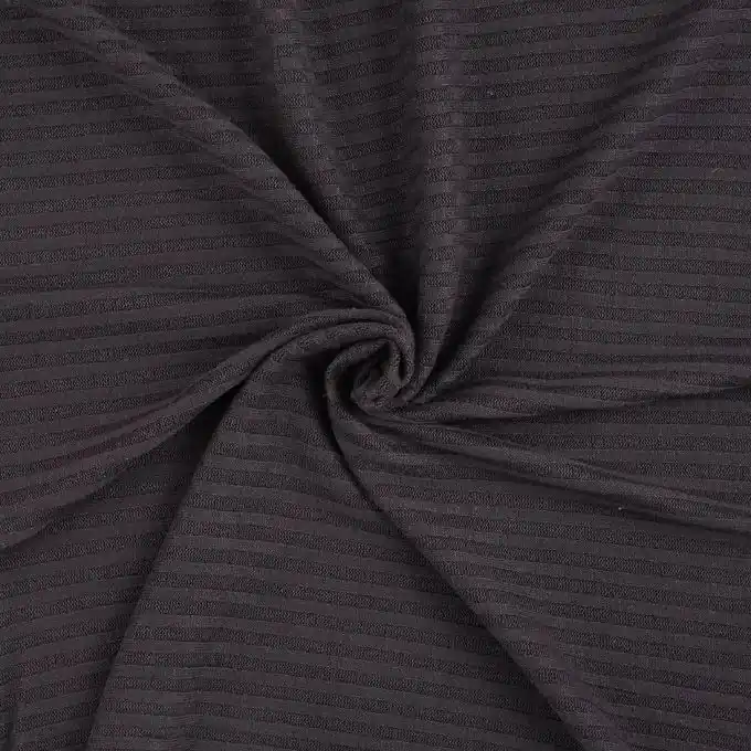 Neu Gerippter Strickstoff Marineblau