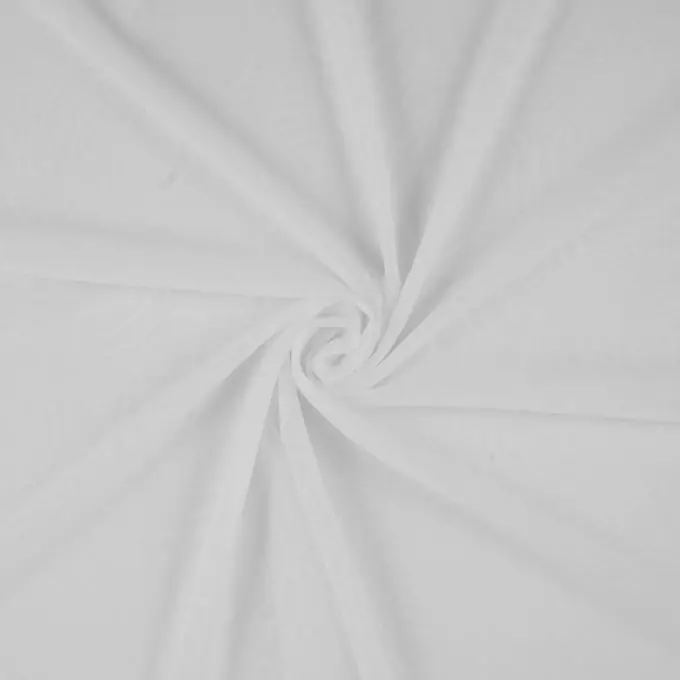 Rabatt Stoff Chiffon Elfenbein mit Rosenmuster