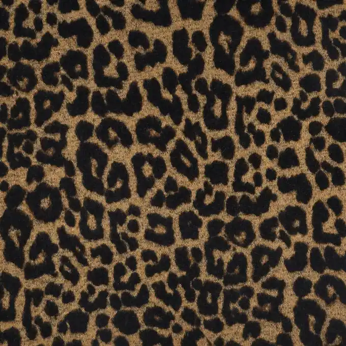 Letzte Chance Jersey Leopardenmuster Braun/Schwarz