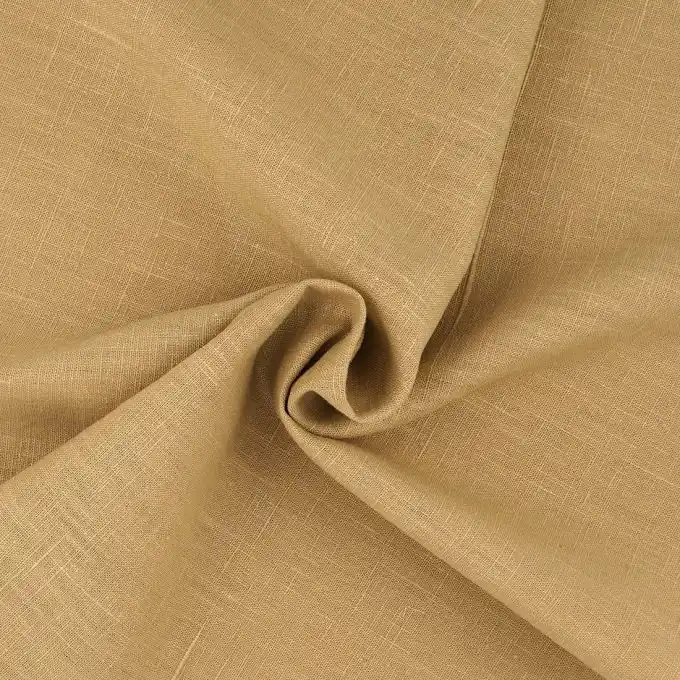 Leinenstoff einfarbig Beige Mega-Angebot