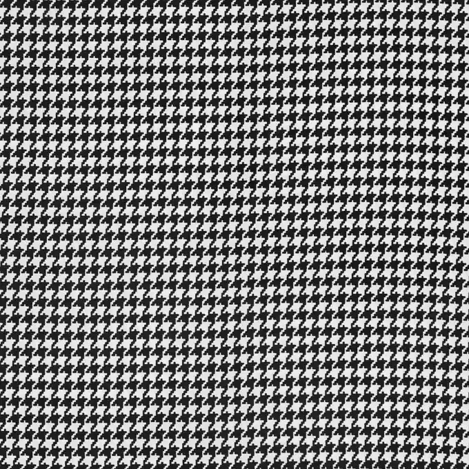 Satinstoff Hahnentrittmuster Schwarz Neuheit