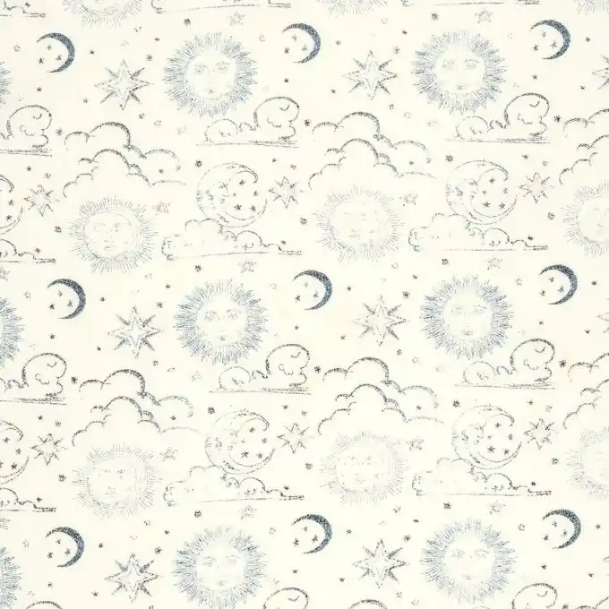 Kostenfreie Lieferung Stoff Popeline Viskose elfenbeinfarben Sonne