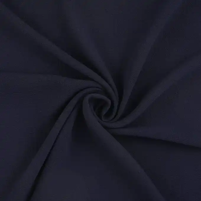 Marineblauer Crêpe-Stoff 150 cm Breite Zertifiziert